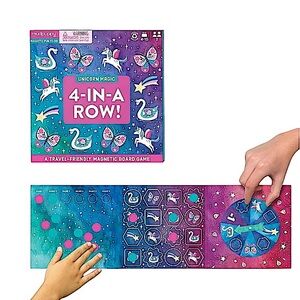 Unicorn Magic 4-in-a-Row Magnetic Board Game Perfect for travel Kids 5 To 10